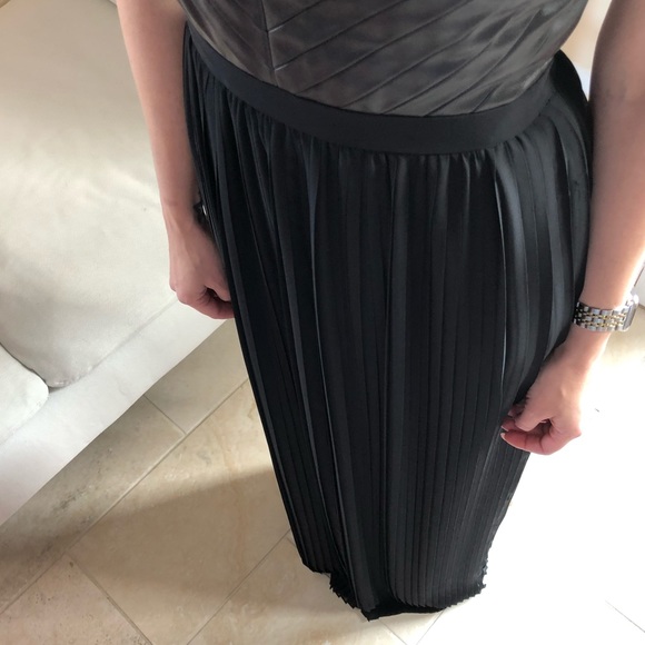 Cynthia Steffe Florence Leather Chiffon Maxi Dress - Picture 11 of 11